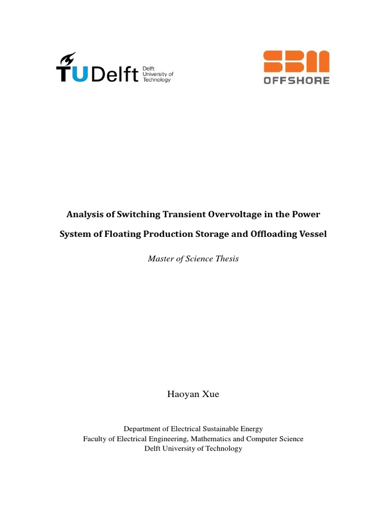 Thesis PDF Electrical Breakdown Electric Power System