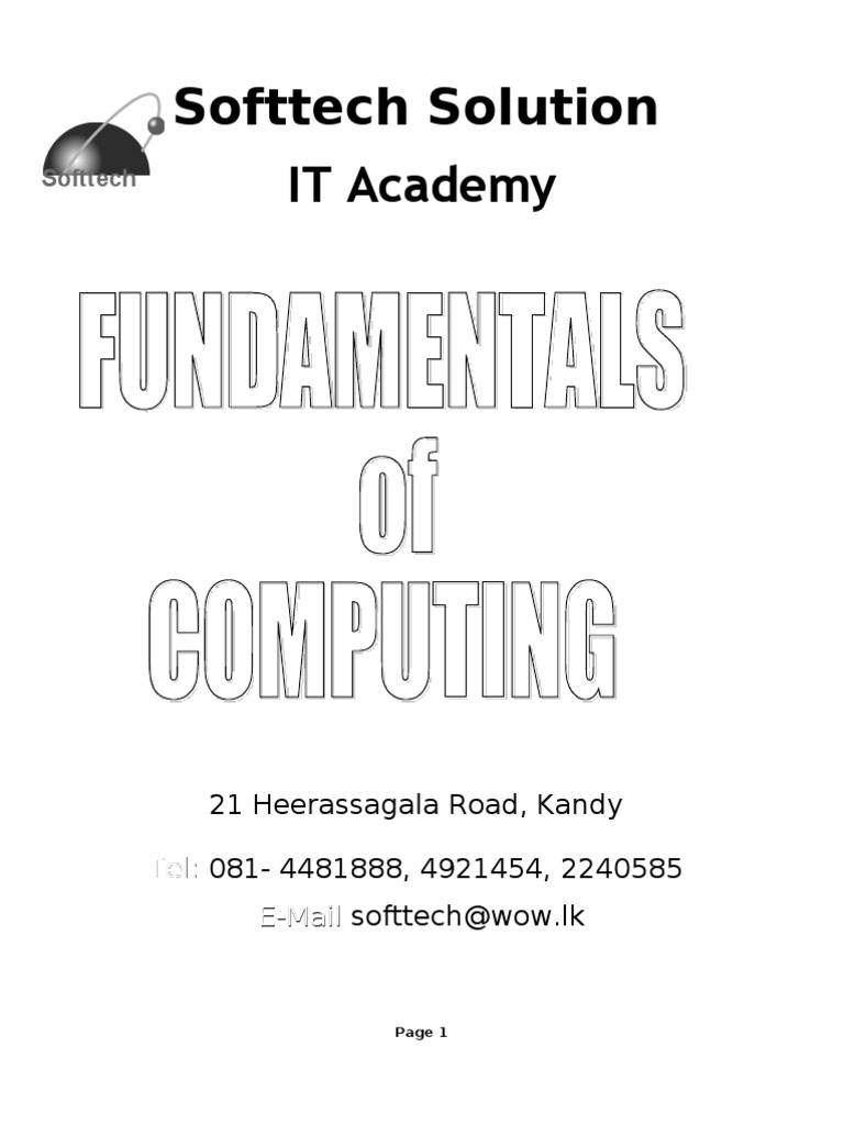 Computer Fundamentals Overview | PDF | Printer (Computing) | Read Only ...