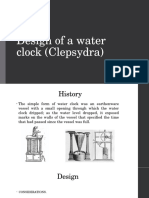 Design of a water clock (Clepsydra).pptx