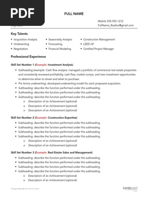  Functional Resume