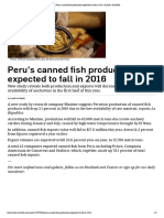 Peru's Canned Fish Production Expected To Fall in 2016 - Article - IntraFish