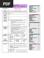 Week: 3 Class / Subject Time Topic/Theme Focus Skill Content Standard Learning Standard Learning Objectives