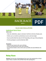 Sack Race Report