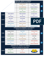 Horarios 9-10-11 Febrero 2018