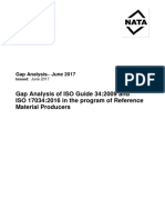 ISO17034 Gap Analysis