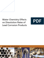 Water Chemistry Effects On Dissolution Rates of Lead Corrosion Products