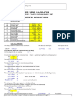 Design and Sizing Calculation: Based On Api 521 Fourth Edition, March 1997 Horizontal Knockout Drum Data Input