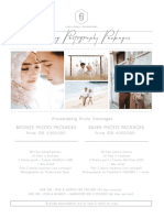 Prewedding Pricelist 2018