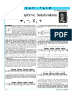 Altering Rhythmic Subdivision