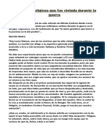 Carta de Una Religiosa Que Fue Violada Durante La Guerra