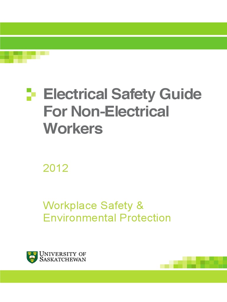 Electrical Safety Guideline PDF Electric Shock Occupational Safety And Health