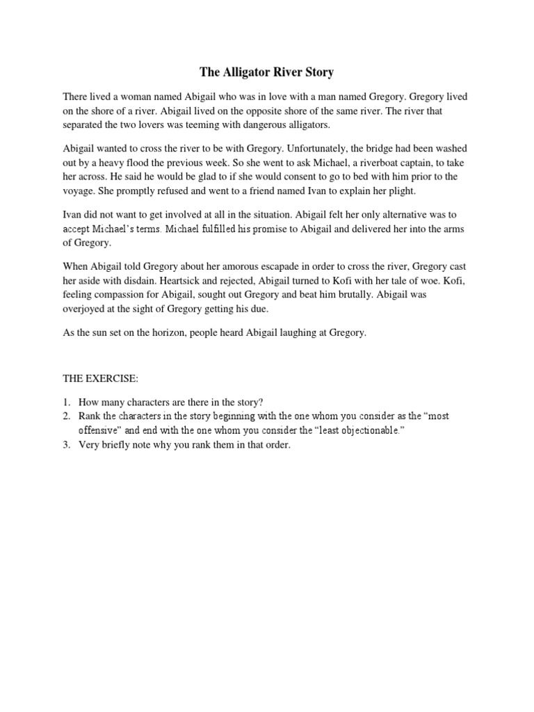 Alligator river story summary image