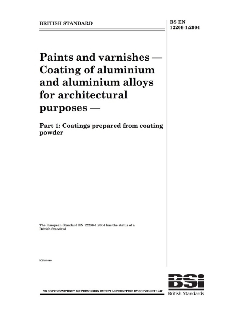 En 12206-1 | PDF