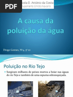 poluição da água