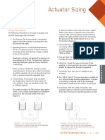 DV Actuator Sizing