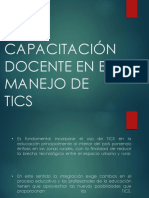 Capacitación docente en TIC