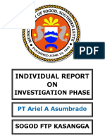 Individual Report ON: Investigation Phase