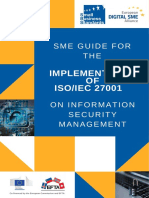 SME Guide for the implementation of ISO/IEC 27001 on information security management