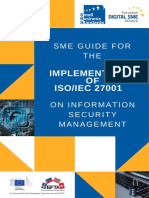 SME Guide For The Implementation of ISO/IEC 27001 On Information Security Management