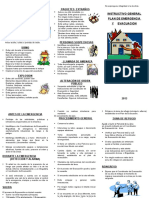 Folleto Plan de Emergencia y de Evacuacion