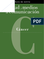 Guia Estilo Medios Comunicacion Sobre Cancer