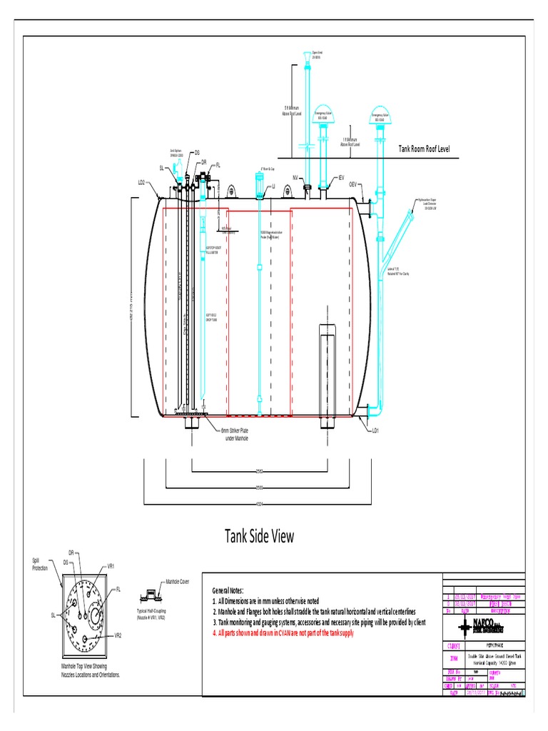 Double Skin Tank14200 LitersAccessoriesModel PDF PDF Hydraulic