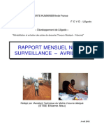 CODEV TR03 Rapport Mensuel de Suivi Avril 2011 N 001