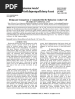 Design and Comparison of Conductor Size For Induction Cooker Coil