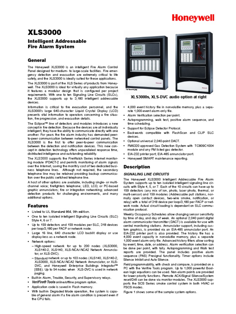 Xls3000 Specsheet Pdf Sensor Telephone