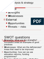 Internal: SWOT Analysis & Strategy