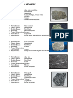 Deskripsi Batuan Metamorf