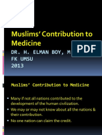 Muslims' Contribution To Medicine: Dr. H. Elman Boy, M.Kes FK Umsu 2013
