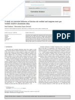 Corrosion Science Volume Issue 2018 (Doi 10.1016/j.corsci.2018.01.012) Sinhmar, Sunil Dwivedi, Dheerendra Kumar - A Study On Corrosion Behavior of Friction Stir Welded and Tungsten Inert Gas Welde