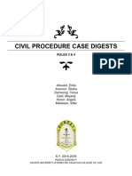  Civil Procedure Case Digests (Rules 3 & 4)