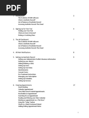 Aesthetic Record Web Platform - User Manual