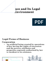 Finance and Its Legal Environment