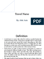 Travel Nurse: By: Abd. Aziz