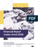 Financial Report Jualan Amal KDKB: Perusahan Printing