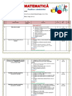 Planificare Matematica Clasa A IV A