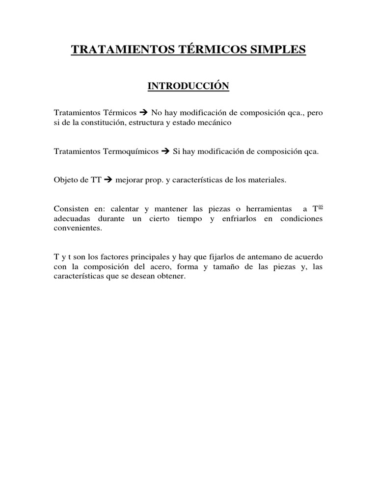 Tratamientos Térmicos y Marforming | PDF | Tratamiento a base de calor ...