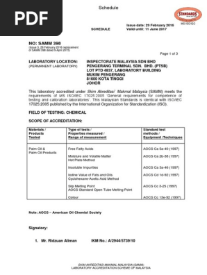 Inspectorate Malaysia SDN BHD, Johor  PDF  Fuel Oil  Gasoline