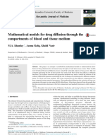 Mathematical Models for Drug Diffusion Through Compartments