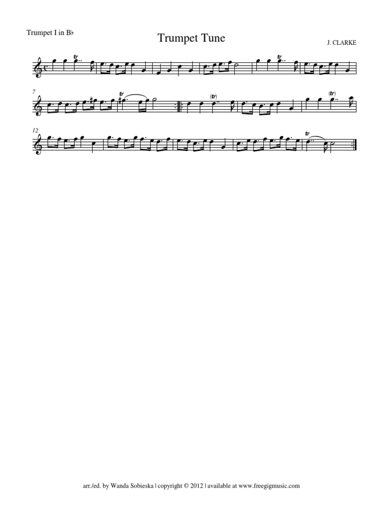 Trumpet Tune Parte Download Free PDF Music Technology Orchestras