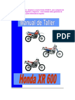 Honda XR 600 Manual de Taller