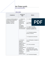 Malla Curricular Primer Grado Actualizada