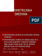 Geometrijska Sredina