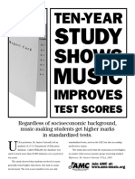 Study shows music improves test schores