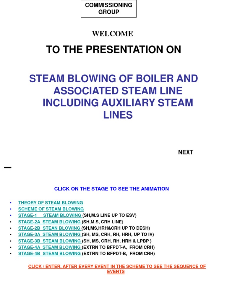 Steam Blowing | PDF | Steam | Boiler