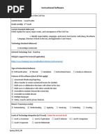 Instructional Software Lesson Template