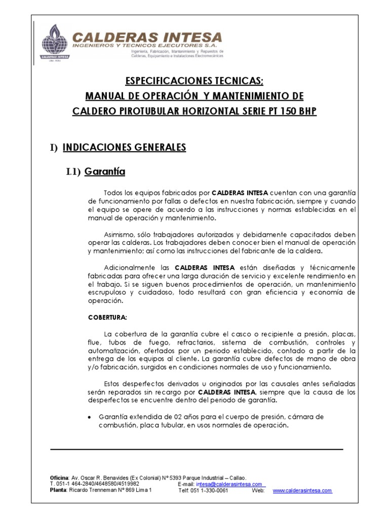 Calentadores de agua  Calderas INTESA Calderas Intesa